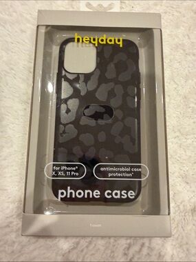 heyday Black Leopard Print iPhone Case